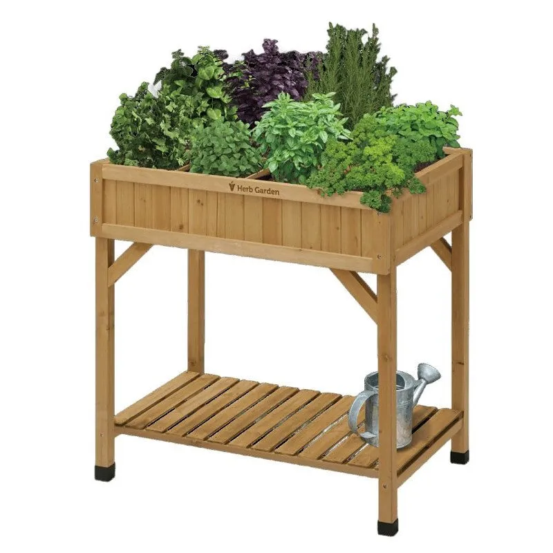 VegTrug RHP6002N Herb Garden, 78 cm L, 58 cm W, 80 cm H, Cedar Wood, Natural