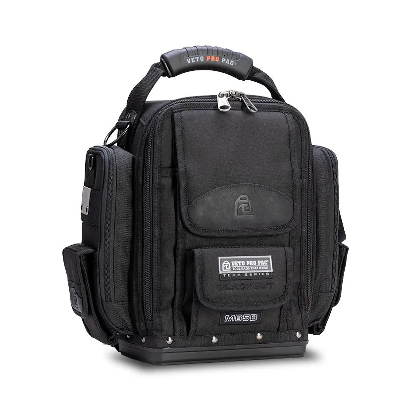Veto Pro Pac MB5B BLACKOUT Extra Large Backpack Tool / Meter Bag