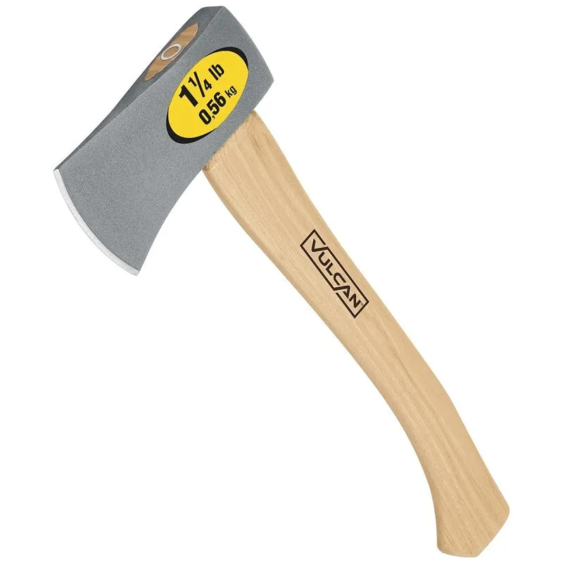 Vulcan 34479 Camper’s Axe, 1-1/4 lb Head, Hickory Wood Handle, 14 in OAL