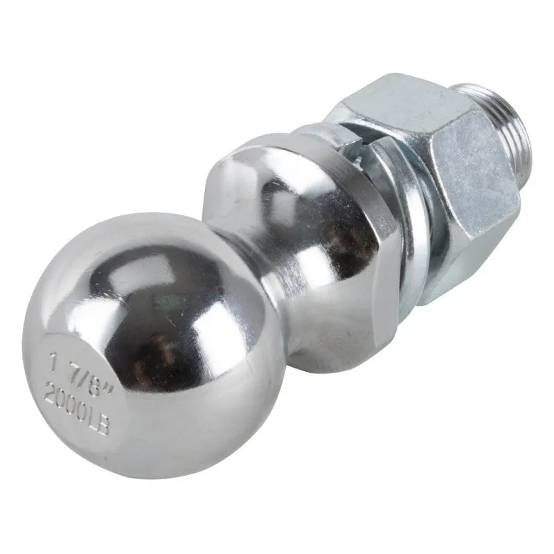 Vulcan HBB09 Hitch Ball, 1-7/8 in Dia Ball, 1 in Dia Shank, 2,000 lb Gross Towing (Pack of 6)