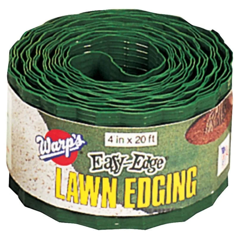 Warp’s Easy-Edge LE-420-G Lawn Edging, 20 ft L, 4 in H, Plastic, Green