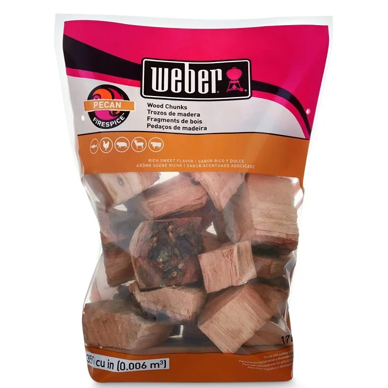 Weber 17137 Series Chunk, Pecan, Wood, 350 cu-in Bag