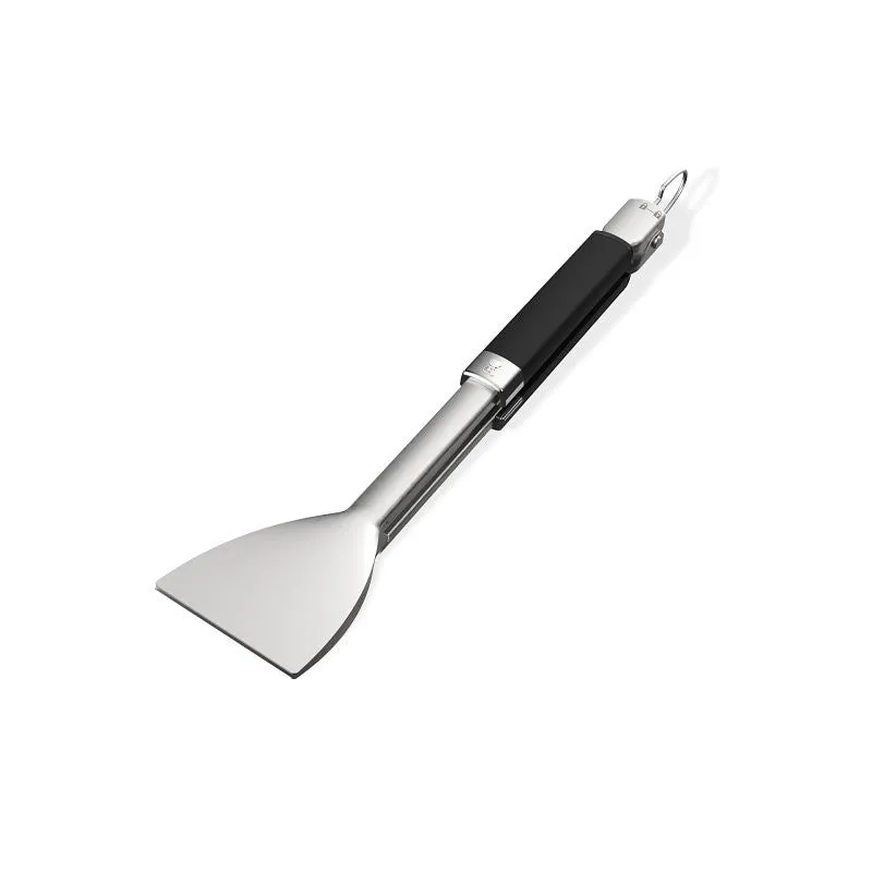 Weber 3400425 Griddle Flat Tongs, Stainless Steel, Soft-Touch Handle