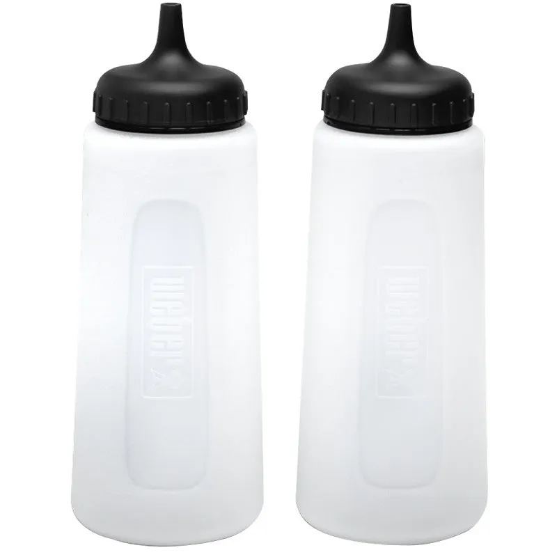 Weber 6782 Griddle Squeeze Bottle, Polyethylene, Black/White (Pack of 4)
