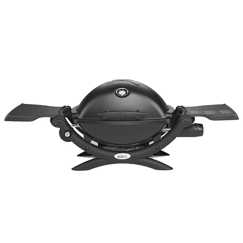 Weber Q 1200 Series 51010001 Gas Grill, 40.9 in W x 16.5 in D x 15.5 in H Dimensons, 8500 Btu/hr BTU, Black
