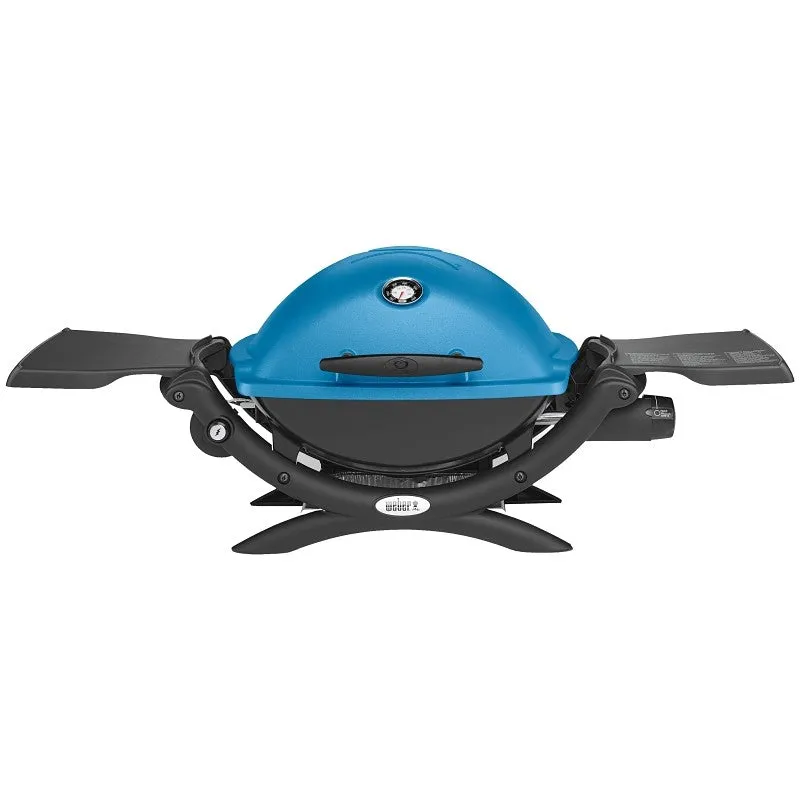 Weber Q 1200 Series 51080001 Gas Grill, 40.9 in W x 16.5 in D x 15.5 in H Dimensons, 8500 Btu/hr BTU, Blue