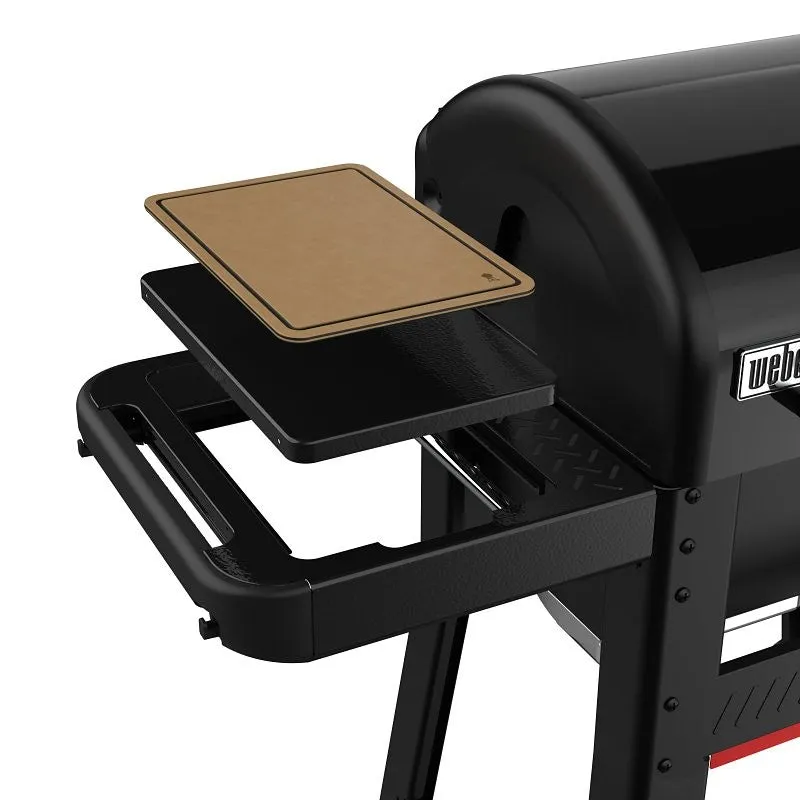 Weber Works 3400665 Side Table, Steel, Black, For: Searwood and Weber Smoque Models