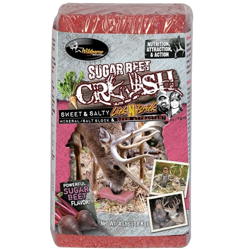 Wildgame INNOVATIONS FG-00015 Sugar Beet Crush Brick, Sugar Beet Flavor, 4 lb (Pack of 6)