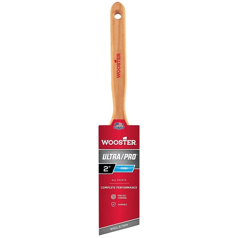 Wooster 4174-2 Paint Brush, Purple/Sable Brown, Sealed Maple Wood Handle, 2 in W, 2-11/16 in L Bristle, Sash Handle