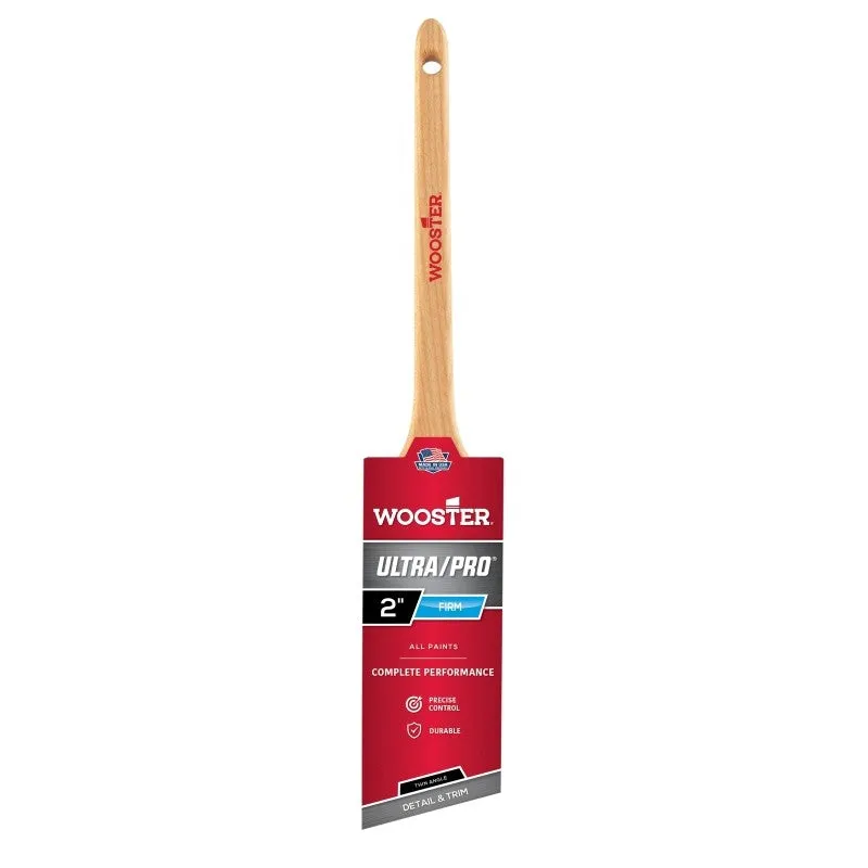 Wooster 4181-2 Paint Brush, 2 in W, 2-7/16 in L Bristle, Nylon/Polyester Bristle, Sash Handle