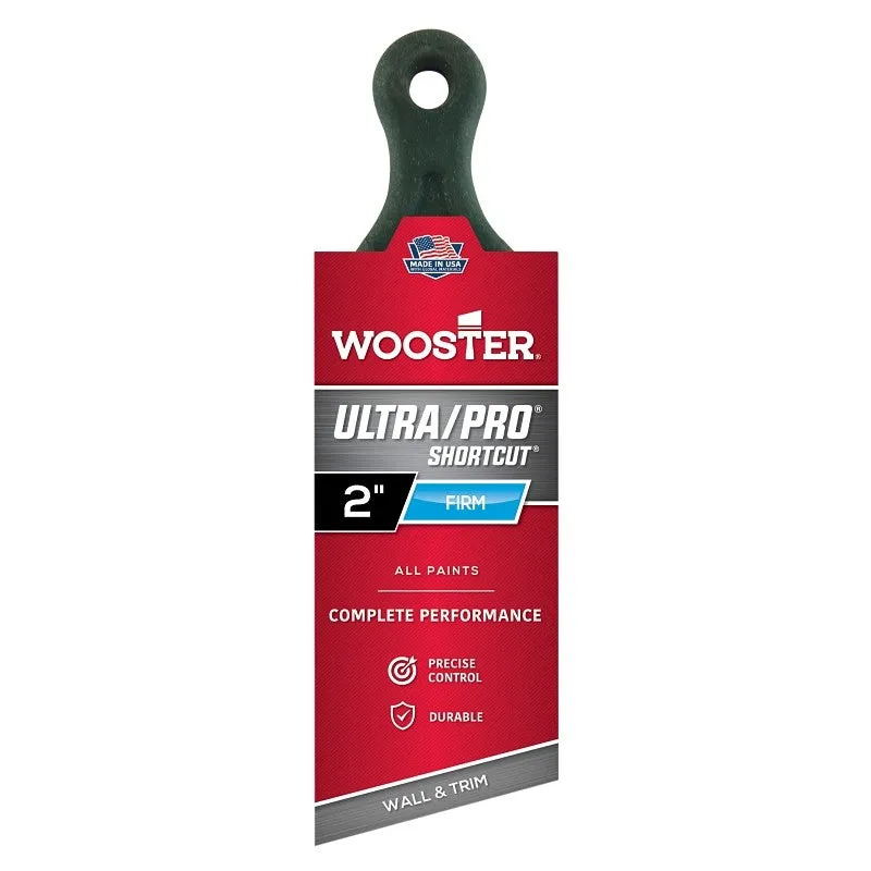 Wooster 4187-2 Paint Brush, 2 in W, 2-7/16 in L Bristle, Nylon/Polyester Bristle, Sher-Grip Handle