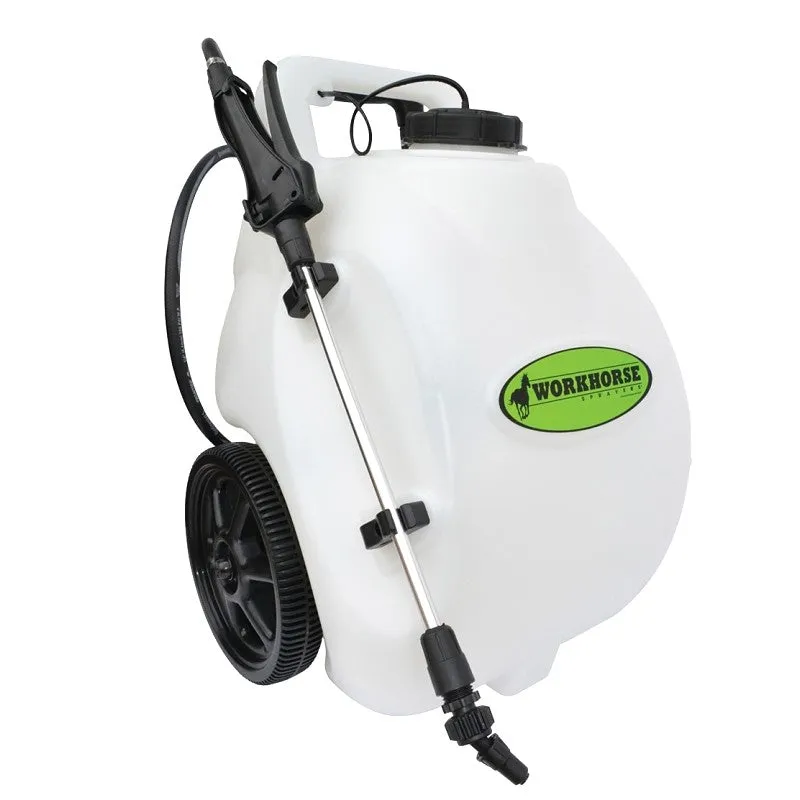 Workhorse Sprayers LG05SSG2 Handheld Sprayer, 12 V Battery, Lithium-Ion Battery, 5 gal, Plastic/Polyethylene