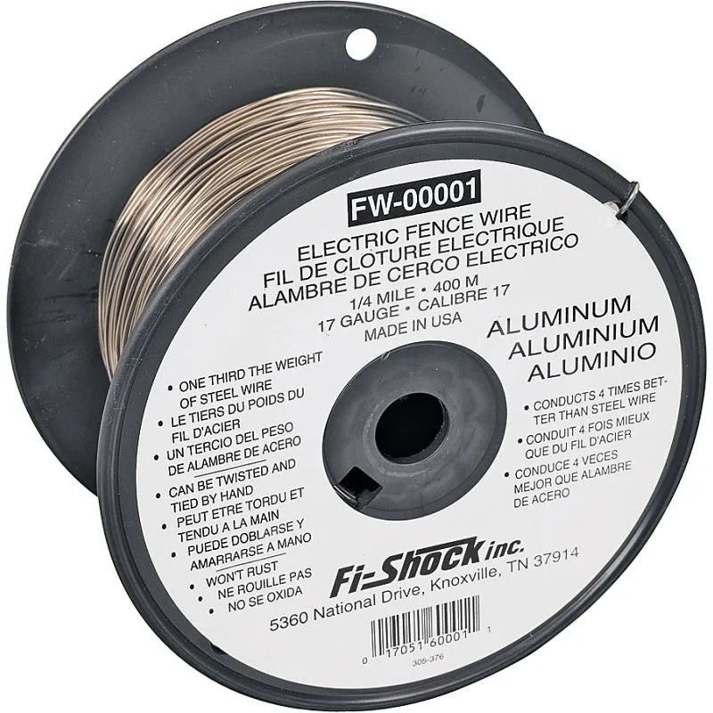 Zareba Fi-Shock FW-00001T Fence Wire, 17 ga Wire, Aluminum Conductor, 1/4 mile L