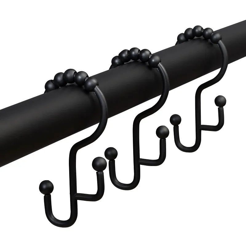 Zenna Home DR03STBKL Shower Curtain Hook, Stainless Steel, Matte