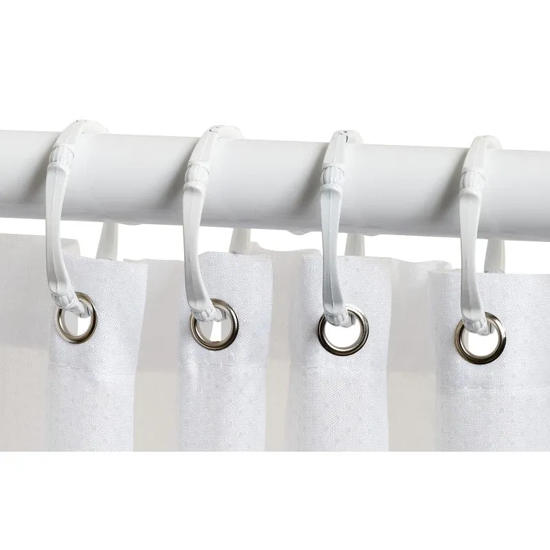 Zenna Home H20WW Shower Curtain/Liner, 72 in L, 70 in W, Polyester, White