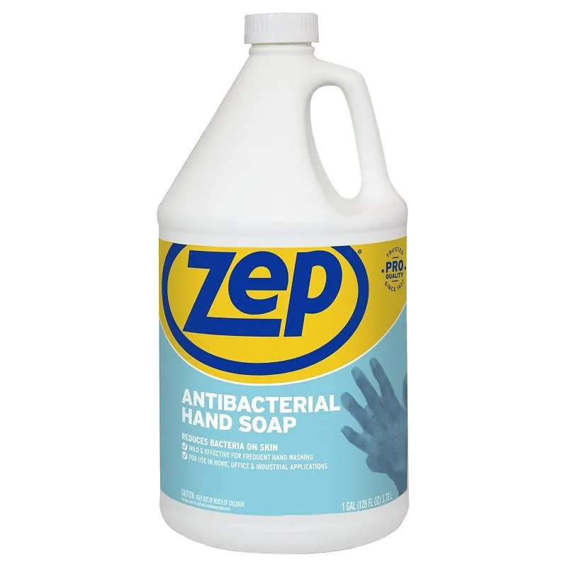 Zep R46124 Antibacterial Hand Soap, Viscous Liquid, Clean, 128 oz Bottle (Pack of 4)