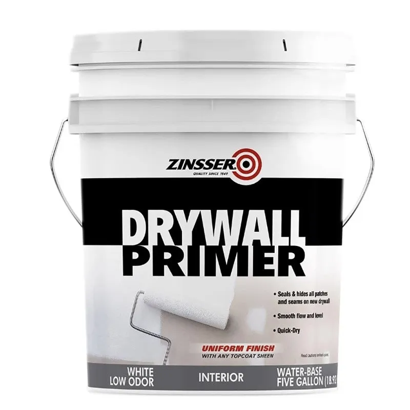 Zinsser 01500 Primer, 400 sq-ft Coverage Area, White, 5 gal