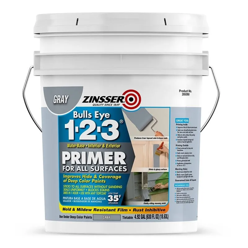 Zinsser 285090 Primer, Gray, 5 gal