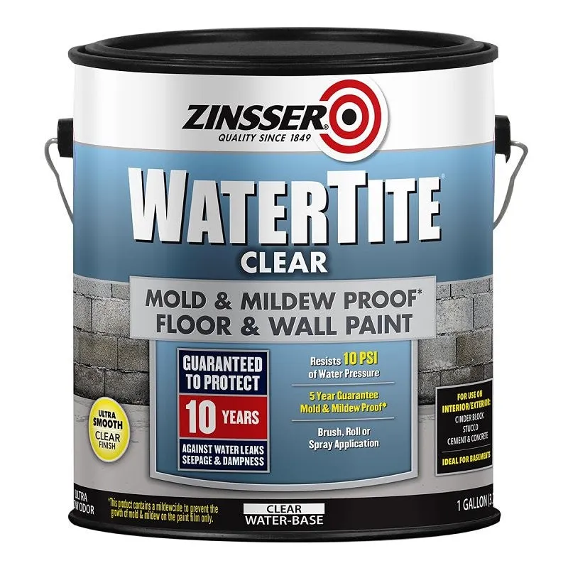 Zinsser 306607 Mildewcide Additive, Liquid, Clear, 1 gal