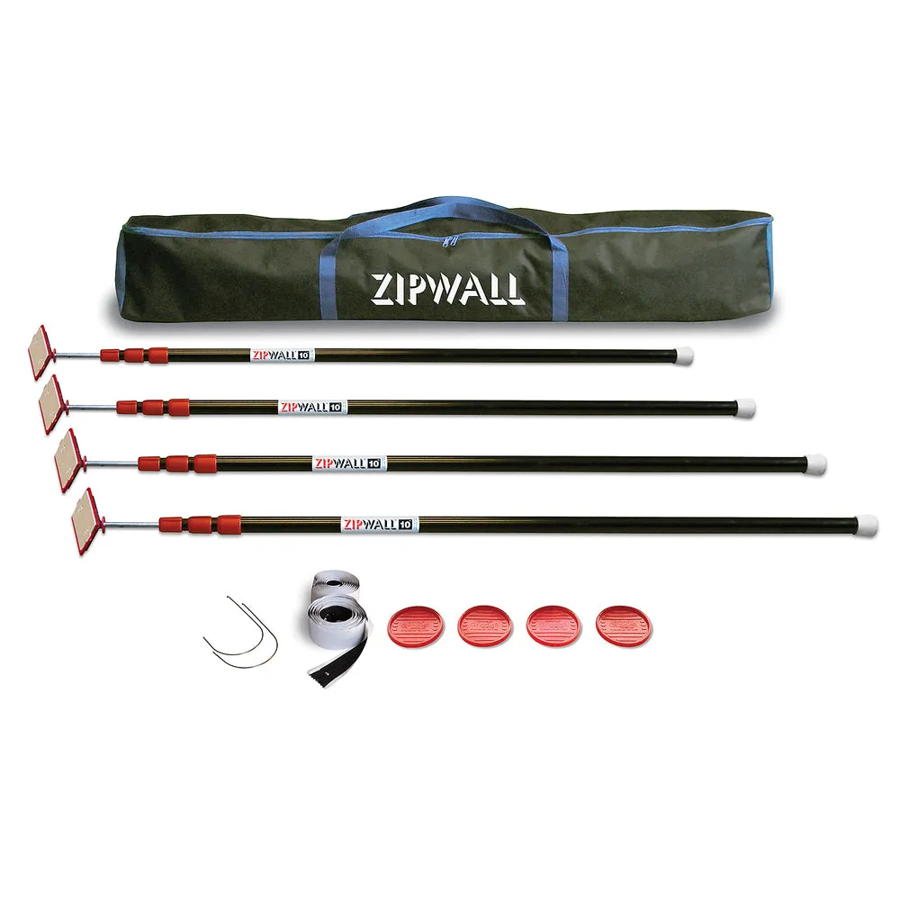 Zipwall ZP4 10′ Pole 4-Pack