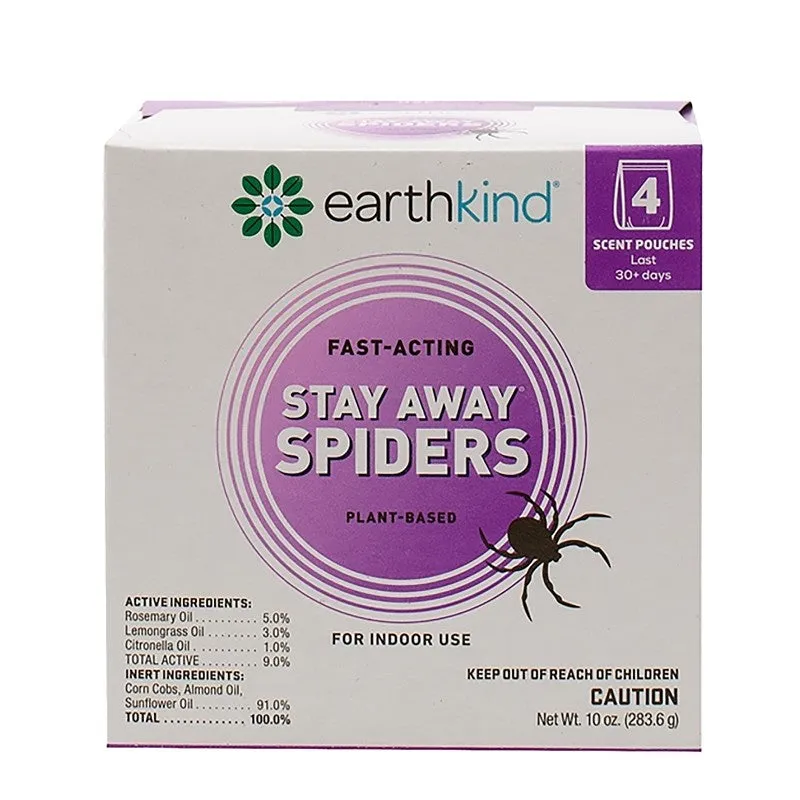 earthkind Stay Away SA4P8D5SPD Spiders Deterrent, 11.99 oz Pouch