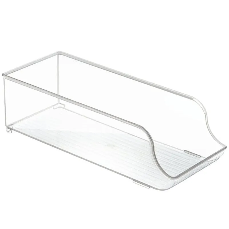 iDESIGN 70930 Soda Can Organizer, 5-1/2 in L, 13-3/4 in W, 4 in H, Plastic, Clear (Pack of 6)