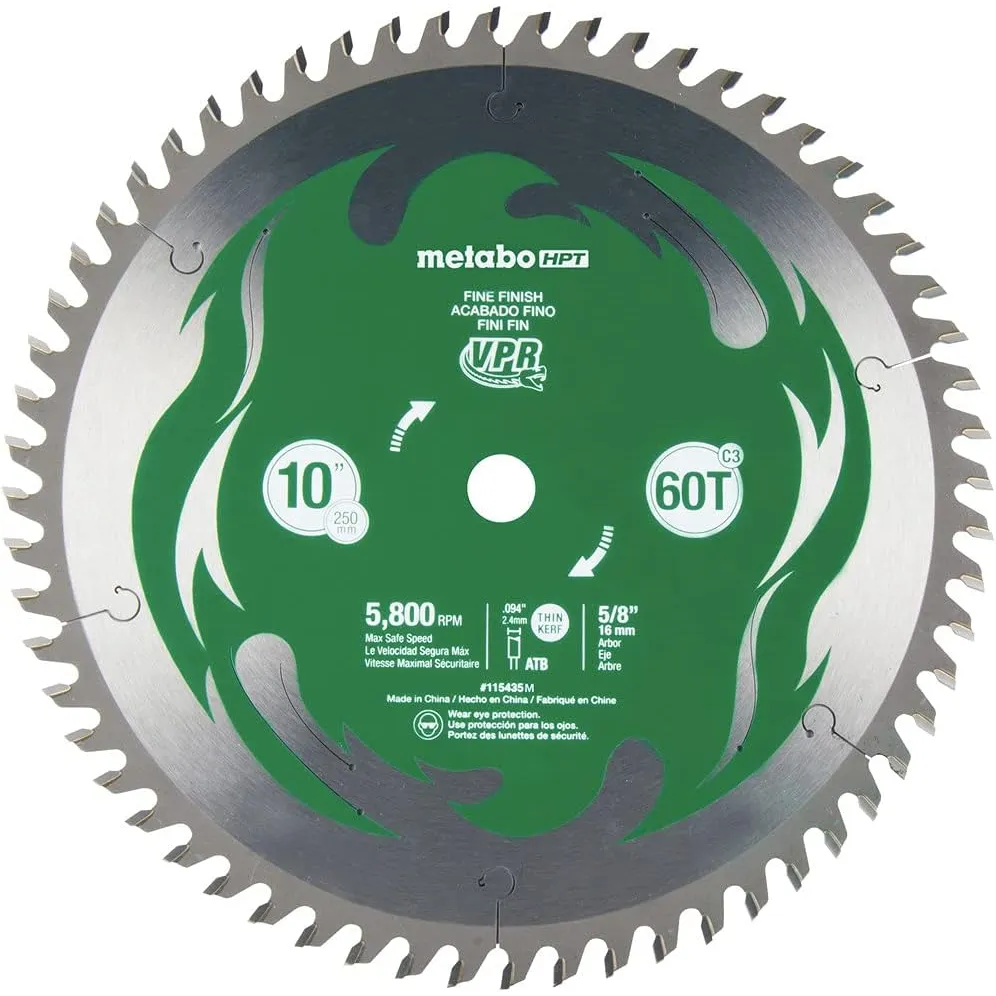 metabo HPT 10″ 60T Carbide Blade